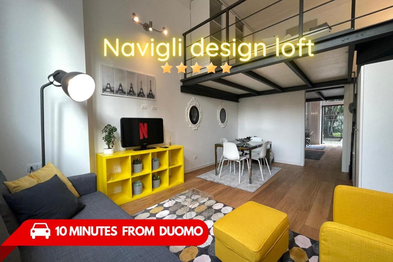 Navigli Design Loft - 7 Stops From Duomo, Ac, Netflix Apartamento Milão Exterior foto